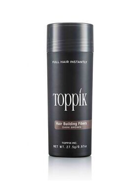 New Box TOPPIK Hair Building Fibers Dark Brown 27.5g Contains keratin-1 pack